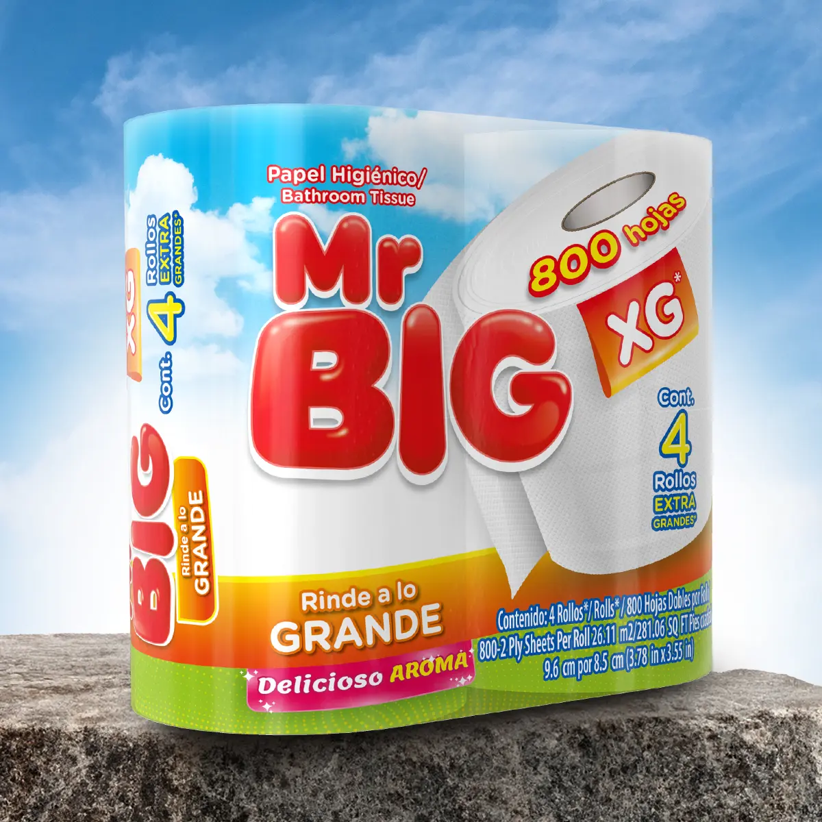 Diseño de packaging para Mr BIG, aseo del hogar, México.